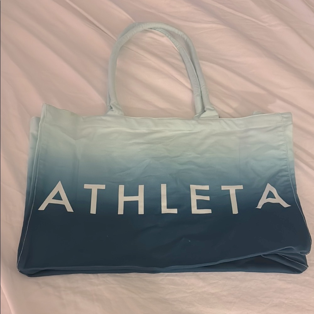 Beautiful blue ombré athleta canvas tote brand new
